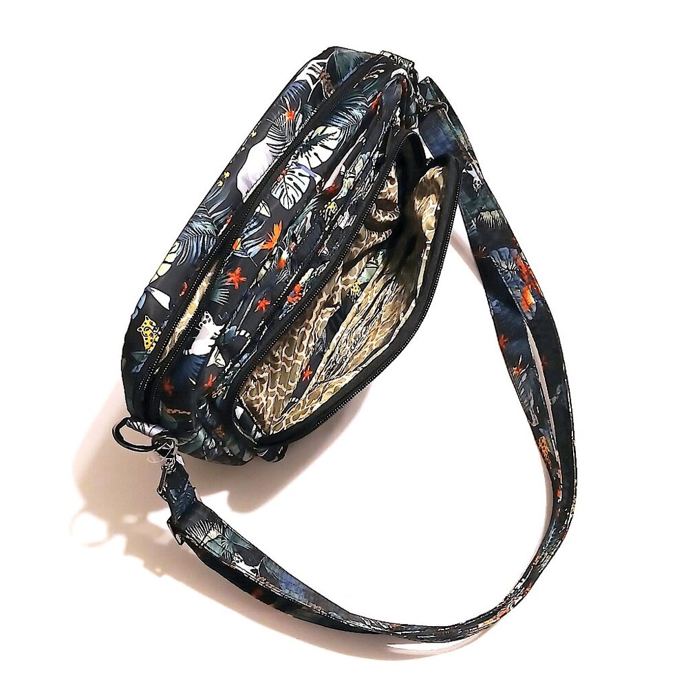 Lug Carousel XL Crossbody Bag – Wildlife Black – RFID, Water Resistant - Picture 3 of 16
